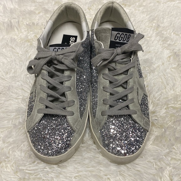 Authentic Silver glitter Golden Goose - Picture 5 of 9